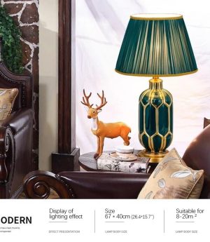 den-ban-dau-giuong-led-e27-trang-tri-kieu-dang-nordic-bac-au-hien-dai-chup-vai-hoa-tiet-cao-cap-dtt-db-yn8512-6