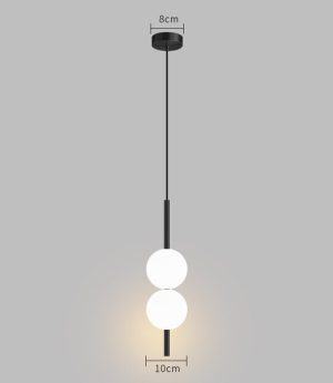 den led treo tran tha ban an bong thuy tinh trang duc cao cap trang tri phong cach nordic bac au hien dai d10cm dtt dt8013 2