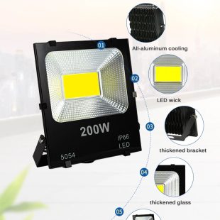Alternative view of Đèn pha led ngoài trời chiếu rọi biển hiệu quảng cáo chống nước IP66 10w 20w 30w 50w 100w 150w 200w cao cấp TL-FL01