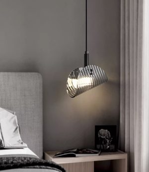 den tha treo tran dau giuong thuy tinh led cao cap trang tri phong ngu kieu dang toi gian bac au hien dai dtt dth9110 2