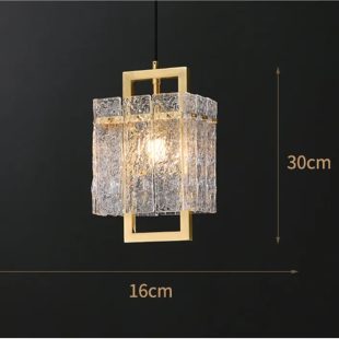 Alternative view of Đèn thả treo trần đầu giường thủy tinh LED E14 cao cấp trang trí phòng ngủ kiểu dáng tối giản Bắc Âu hiện đại DTT-DT9685
