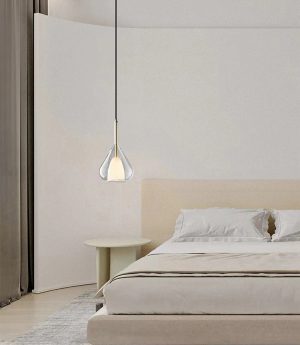 den tha treo tran hinh giot nuoc thuy tinh mau led e27 cao cap trang tri phong ngu kieu dang toi gian bac au hien dai d20cm dtt dth614 3