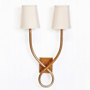 Alternative view of Đèn tường đồng cổ điển chụp vải LED cao cấp trang trí phòng khách phòng ngủ kiểu dáng vintage Bắc Âu DTT-DT-WL001