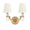 Đèn tường đồng hiện đại LED chụp vải cao cấp trang trí phòng ngủ phong cách Châu Âu DTT-DT242 - Ảnh 2