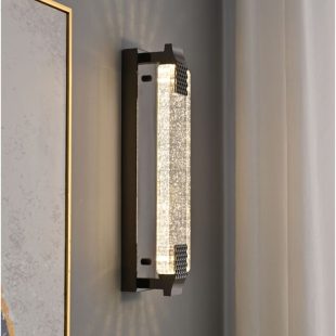 Alternative view of Đèn tường pha lê cao cấp LED 16w hình chữ nhật trang trí phòng khách kiểu dáng Châu Âu hiện đại DTT-DT-PL051