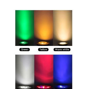 Alternative view of Đèn LED âm sàn nhiều mắt mặt tròn vỏ inox 304 ngâm nước ip68 24V 12V 6w 9w 12w 18w đổi màu RGB cao cấp DTT-DD03