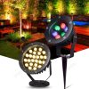 Đèn LED cắm cỏ chiếu cây sân vườn ngoài trời 220V 24V 12V chống nước ip66 BLUE/GREEN/RED/RGB cao cấp DTT-CCX75 - Ảnh 2