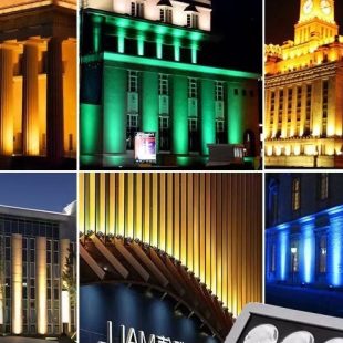Alternative view of Đèn LED chiếu tòa nhà ngoài trời 240W hắt sáng trang trí BLUE/GREEN/RED chống nước ip66 cao cấp DTT-RC120X2