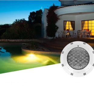Alternative view of Đèn LED dưới nước chiếu sáng bể bơi đài phun 12V 24V 9w 12w 18w 24w trang trí hiện đại 1 màu ip68 cao cấp DTT-BB04 (Sao chép)