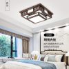 Đèn LED ốp trần gỗ mặt vuông cao cấp trang trí phòng khách kiểu dáng Trung Hoa cổ điển DTT-QT8353 - Ảnh 2