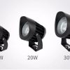 Đèn LED chiếu cột ngoài trời góc 30 độ 220V/12V/24V chống nước ip66 cao cấp BLUE/GREEN/RED DTT-RCM20 - Ảnh 2