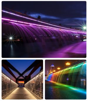 den led thanh chieu tuong co mu 24v nhieu mau rgb blue green red chong nuoc ip65 cao cap dtt lt18 6