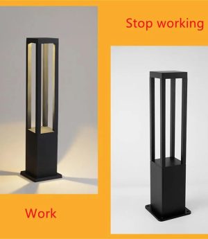 den nam trang tri san vuon led 7w tru vuong ngoai troi hien dai chong nuoc cao cap dtt nsv108 8