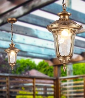 den tha ngoai troi phong cach chau au co dien led e27 chong nuoc cao cap dtt dt219 5