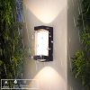 Đèn tường ngoài trời hiện đại LED 16w hắt sáng 2 đầu kính trong chống nước IP65 cao cấp DTT-YN654 - Ảnh 2