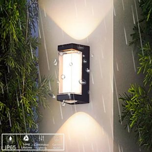 Alternative view of Đèn tường ngoài trời hiện đại LED 16w hắt sáng 2 đầu kính trong chống nước IP65 cao cấp DTT-YN654