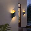 Đèn tường ngoài trời LED 10w hắt sáng 2 đầu trang trí sân vườn hiện đại chống nước IP65 cao cấp DTT-YN6303-BK - Ảnh 3