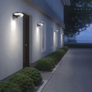 Alternative view of Đèn tường ngoài trời LED năng lượng mặt trời hiện đại chống nước IP65 cao cấp DTT-LPL1008