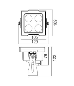 den-led-chieu-diem-10w-mat-vuong-trang-tri-ngoai-troi-hien-dai-chong-nuoc-ip65-cao-cap-dtt-rc-elv2001-3